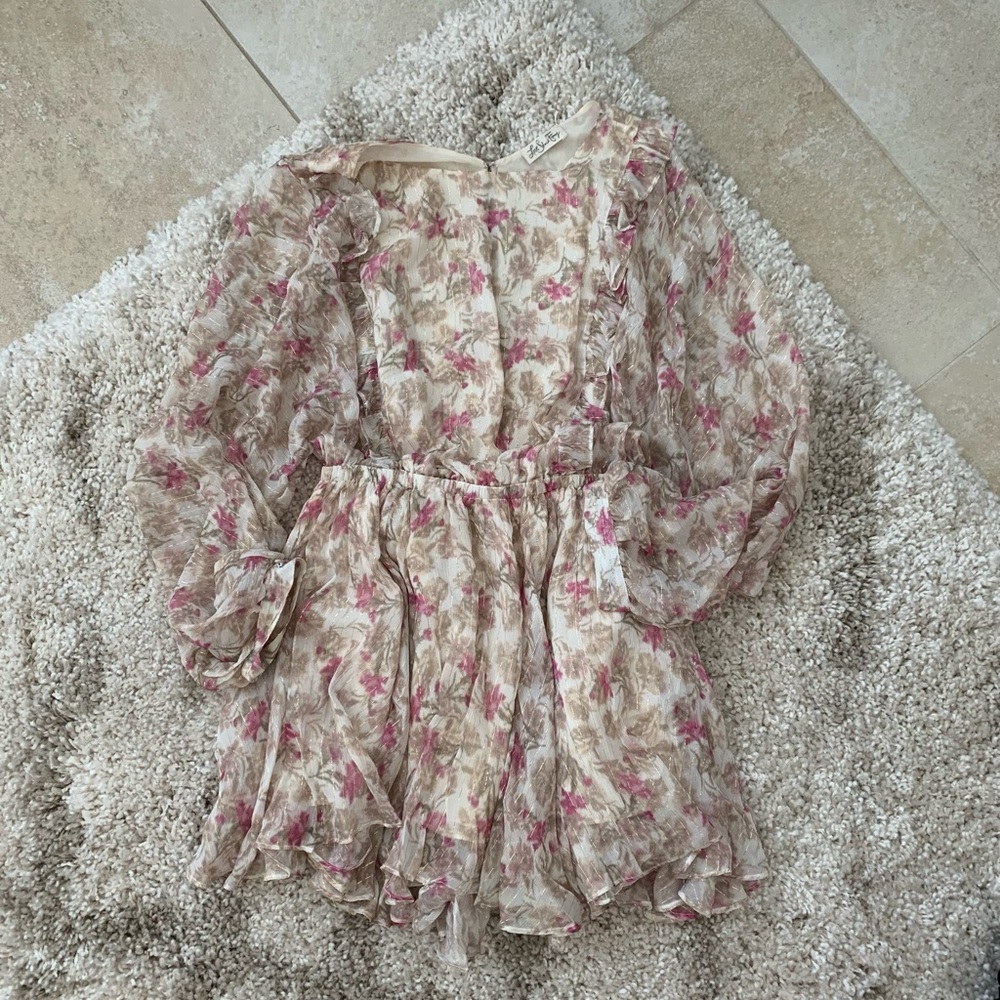 LoveShackFancy Chiffon Mini Dress